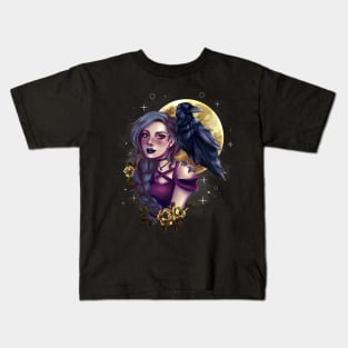 Crow Witch Kids T-Shirt